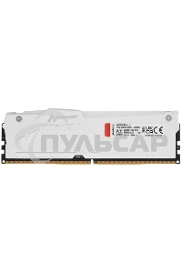 Оперативная память Kingston Fury Beast, DDR5, 16Gb (1x16Gb), 5600MHz, CL40, DIMM, радиатор, RGB, белый