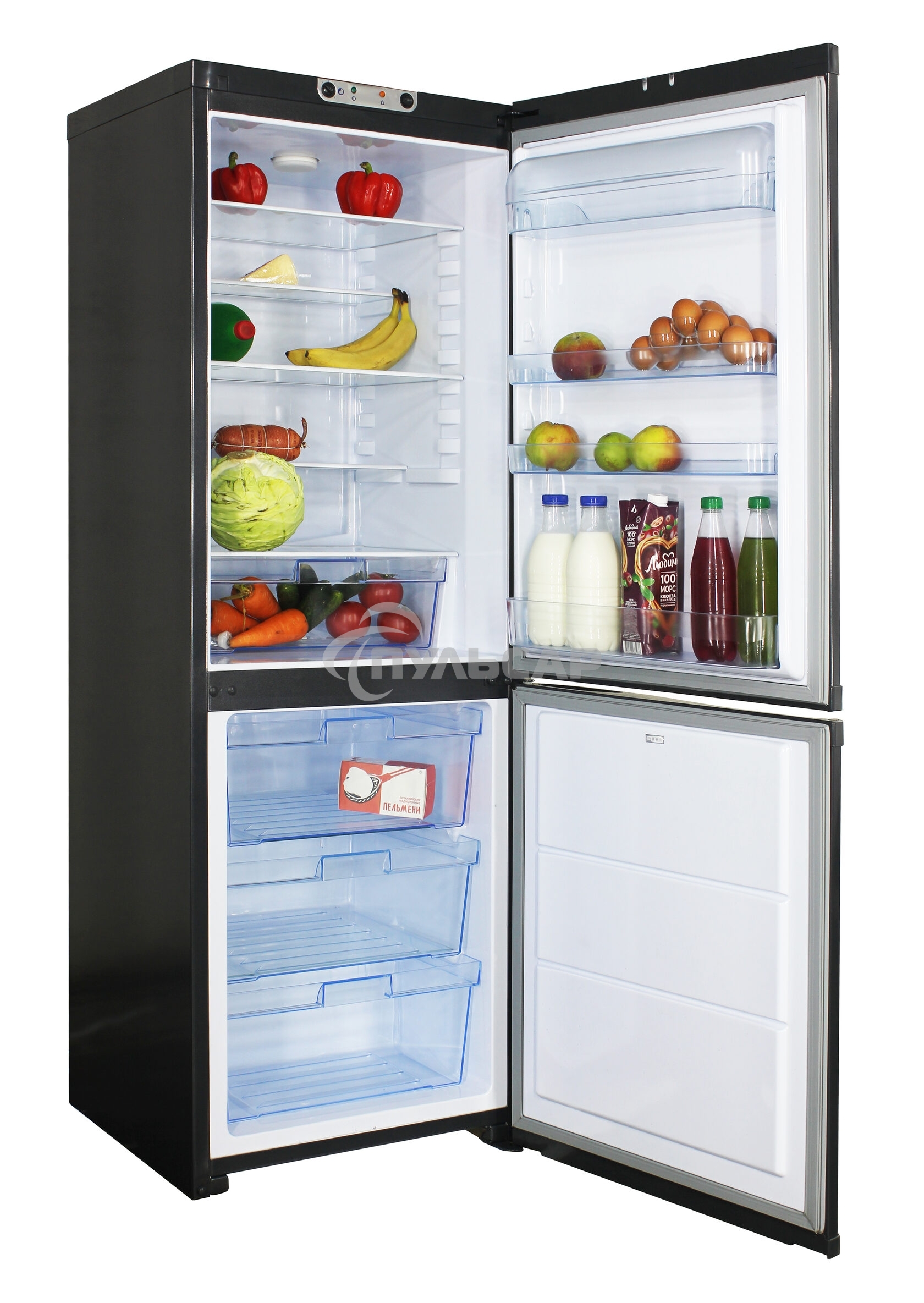 Холодильник ОРСК 173 G графит двухкамерный 200/120л морозилка снизу