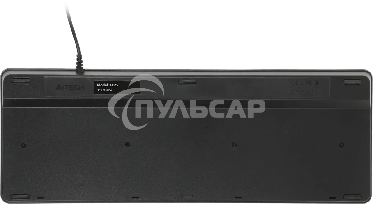 Клавиатура проводная A4Tech Fstyler FK25, USB, черный/серый