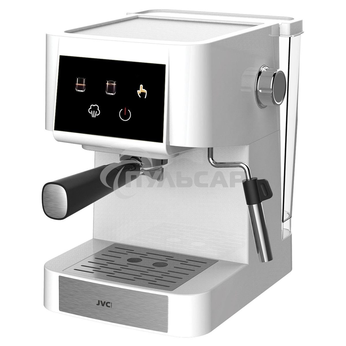 Кофеварка рожковая JVC JK-CF40 белый, исп. кофе - молотый, 1.5 л, 950 Вт, 20 бар