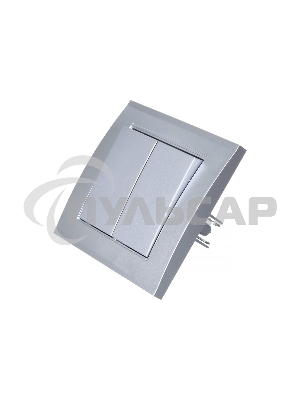 Выключатель 2-кл. СП Бриллиант 10А IP20 серебр. Universal 7949650