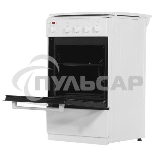 Плита комбинированная Cezaris ПГЭ 1000-05 белый, конфорок 4 шт, духовка 45 л, 51 см x 85 см x 52 см