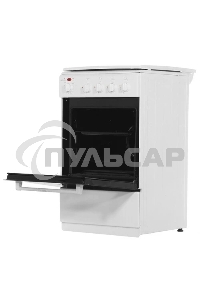 Плита комбинированная Cezaris ПГЭ 1000-05 белый, конфорок 4 шт, духовка 45 л, 51 см x 85 см x 52 см