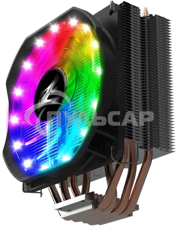 Кулер для процессора Zalman CNPS9X OPTIMA RGb серебристый/черный, 120 мм, алюминий/медь, 1500 об/мин, 26 дБ, 4 pin, 180 Вт, 156 мм