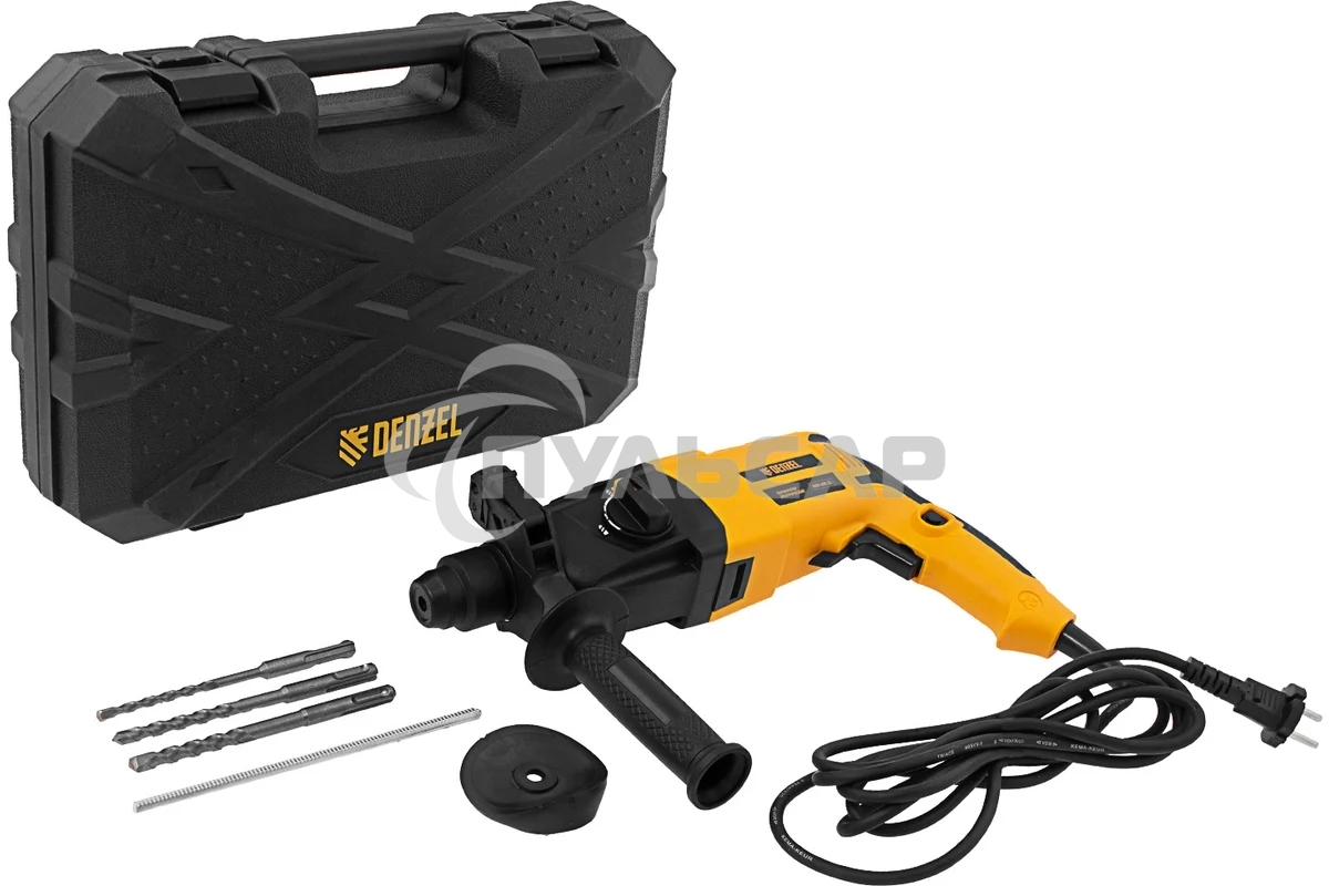 Перфоратор электрический RHH-600-22, SDS-plus, 600 Вт, 2,5 Дж, 2 реж. Denzel