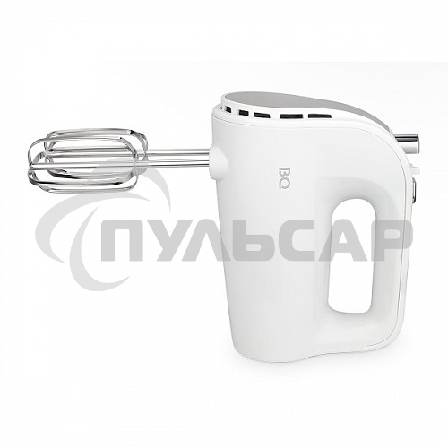 Миксер BQ MX423 White-Steel, Мощность 500 Вт, 5 скоростных режимов, Режим ТУРБО