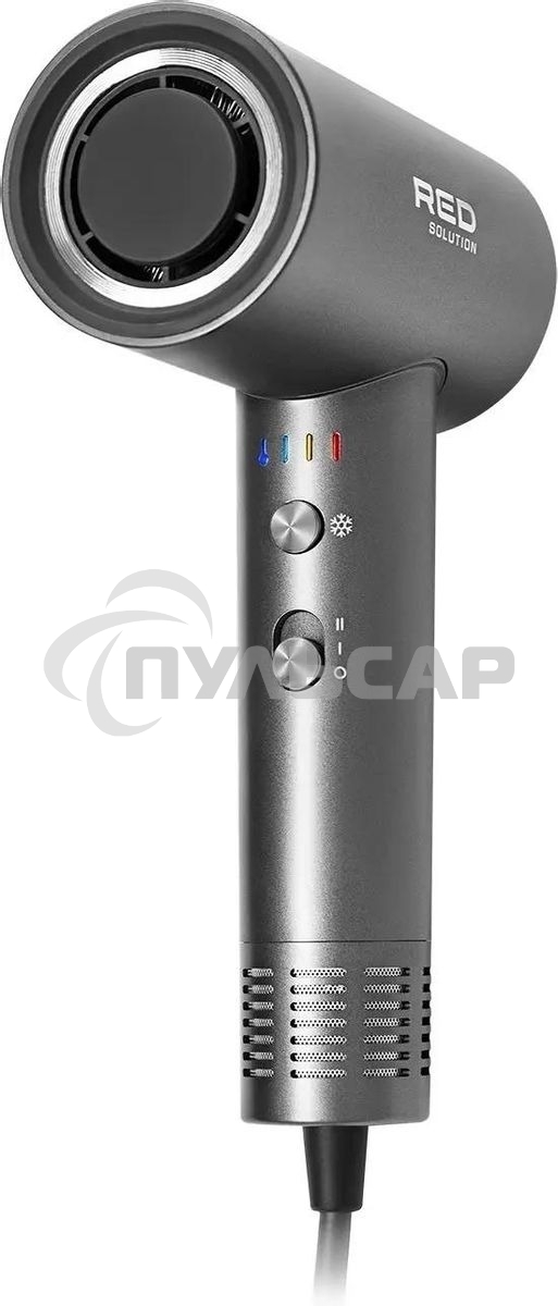 Фен Red Solution RF-510, 1400Вт, серый/серебристый