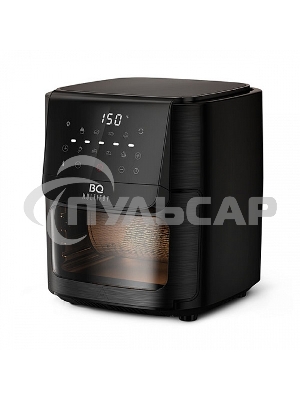 Аэрогриль BQ GR2009 черный, Мощность: 1800 Вт / Объем XXL 12л / Быстрая и равномерная циркуляция горячего воздуха Технология Air Cycle / Многофункциональный прибор 6 в 1: фритюрница, гриль, духовка, шашлычница, микроволновая печь (разогрев пищи), дегидрат