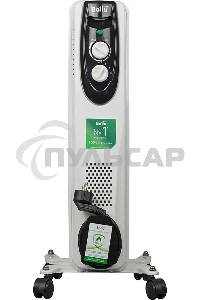 Обогреватель масляный Ballu Classic BOH/CL-05WRN (5 секций), белый, 1000 Вт, 15 м2, термостат