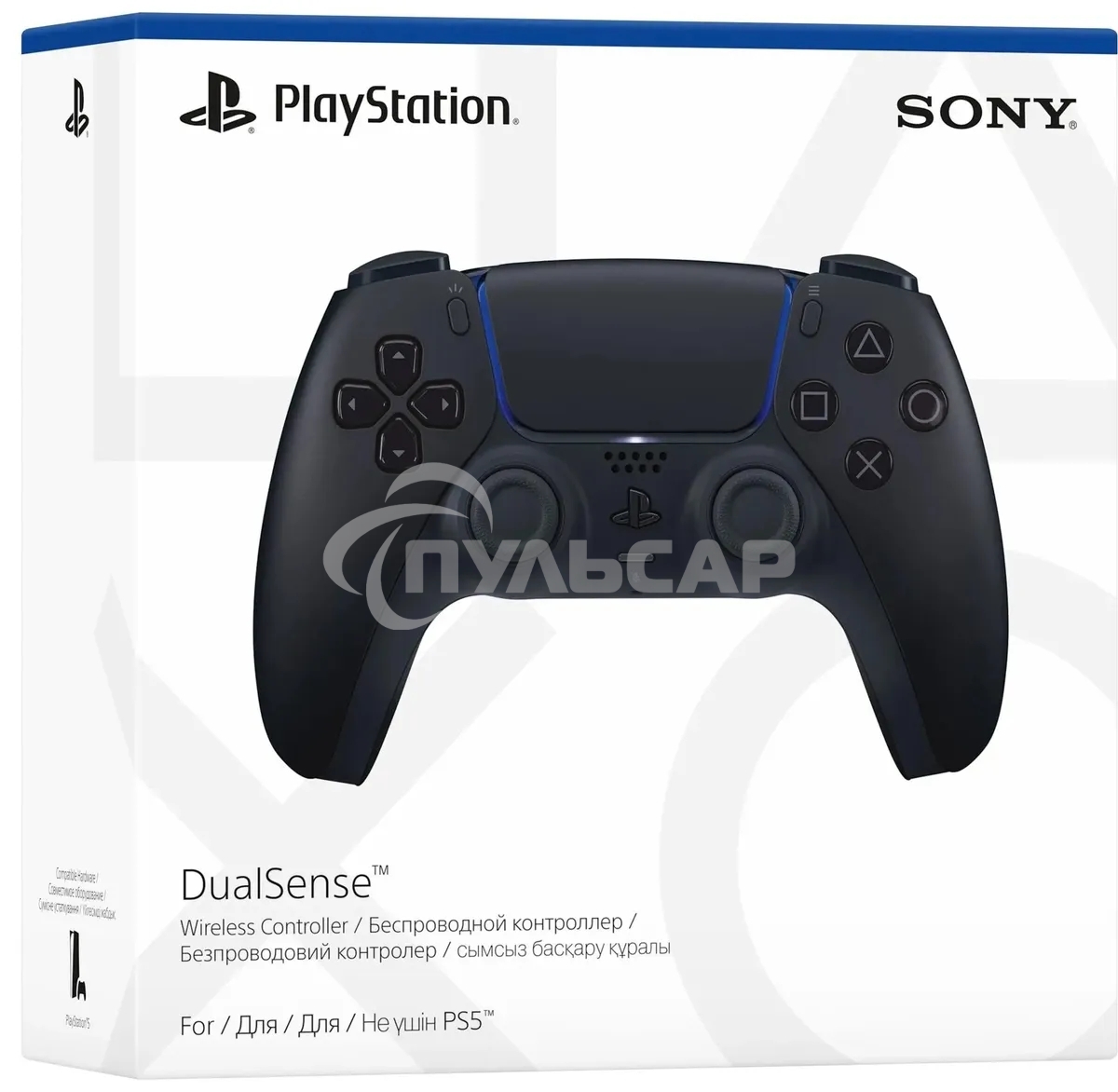 Геймпад Sony PlayStation 5 DualSense Wireless Controller CFI-ZCT1W черный (PS719827696)