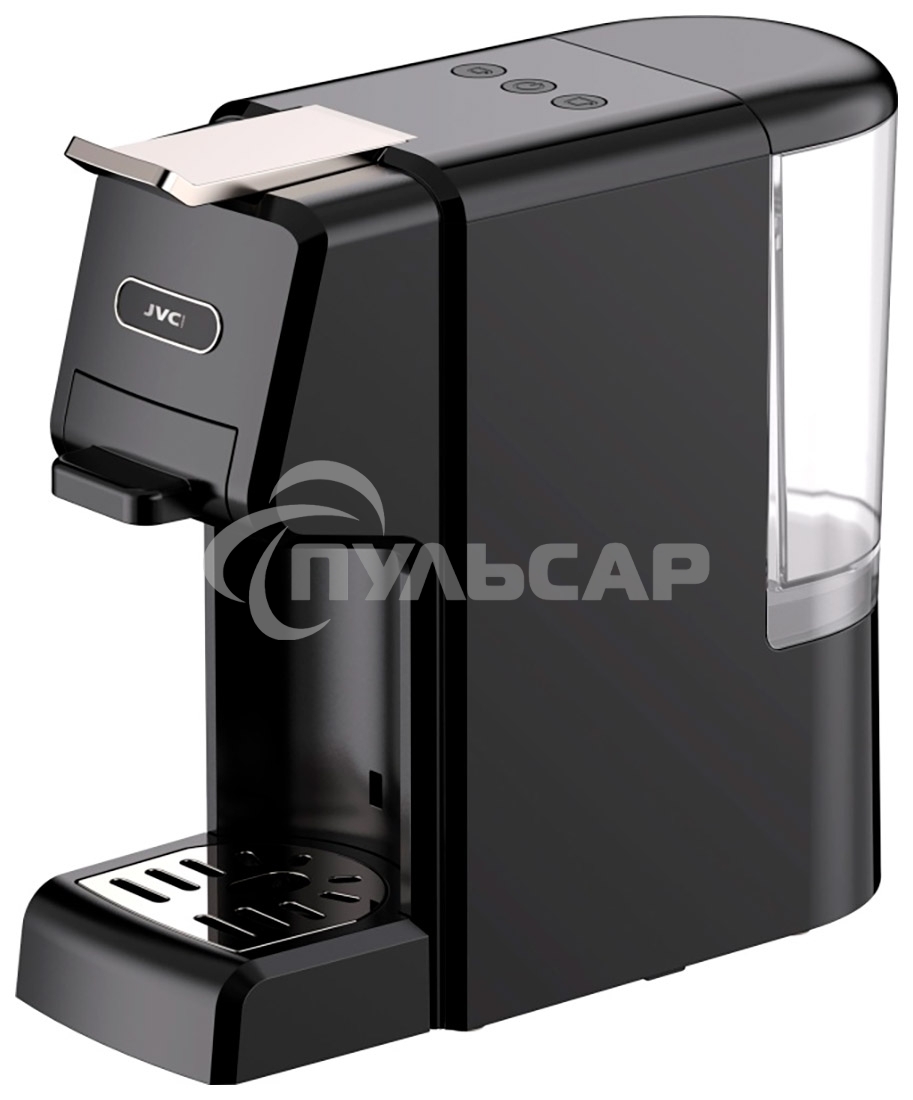 Кофеварка капсульная JVC JK-CF45 черный, исп. кофе - капсулы Nespresso, Dolce Gusto/молотый, 0.6 л, 1350 Вт, 19 бар