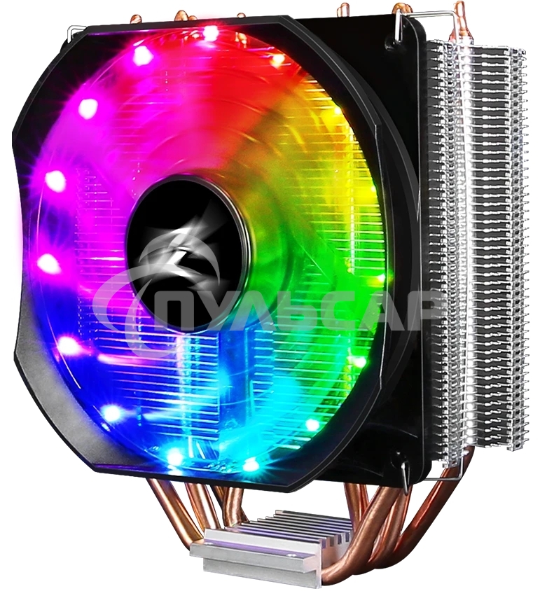 Кулер для процессора Zalman CNPS9X OPTIMA RGb серебристый/черный, 120 мм, алюминий/медь, 1500 об/мин, 26 дБ, 4 pin, 180 Вт, 156 мм