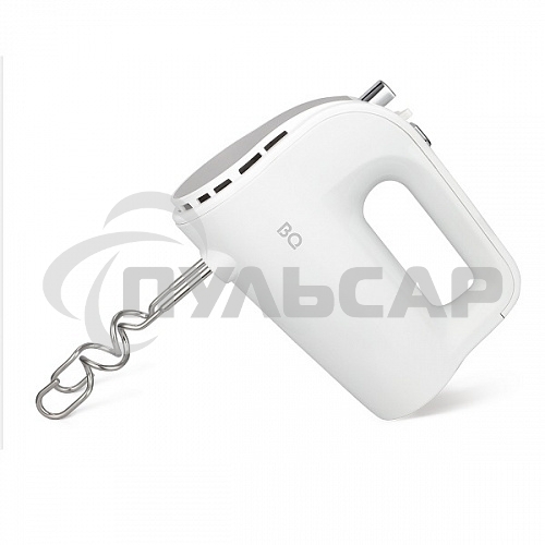 Миксер BQ MX423 White-Steel, Мощность 500 Вт, 5 скоростных режимов, Режим ТУРБО