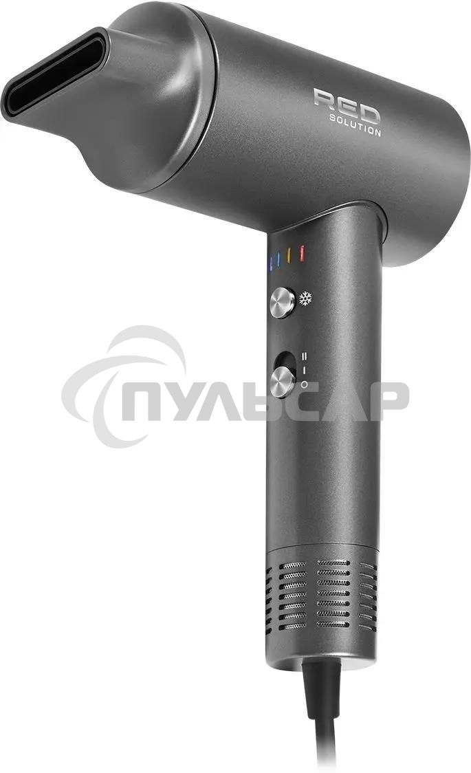 Фен Red Solution RF-510, 1400Вт, серый/серебристый