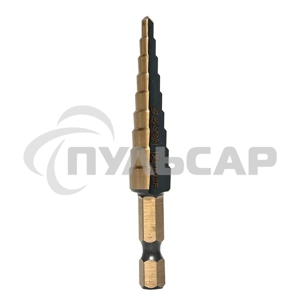 Сверло ступенчатое ST-4-12/1 HSS (9 ступ.)