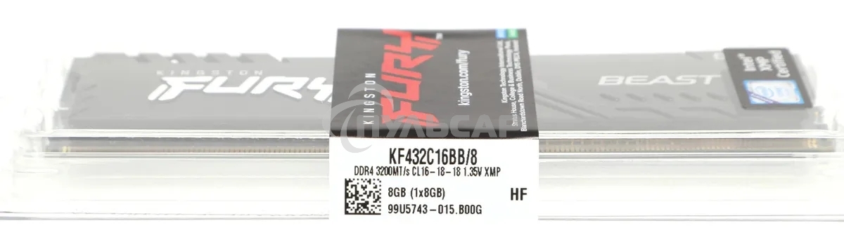 Оперативная память Kingston 8Gb 3200MT/s DDR4 CL16 DIMM FURY Beast Black