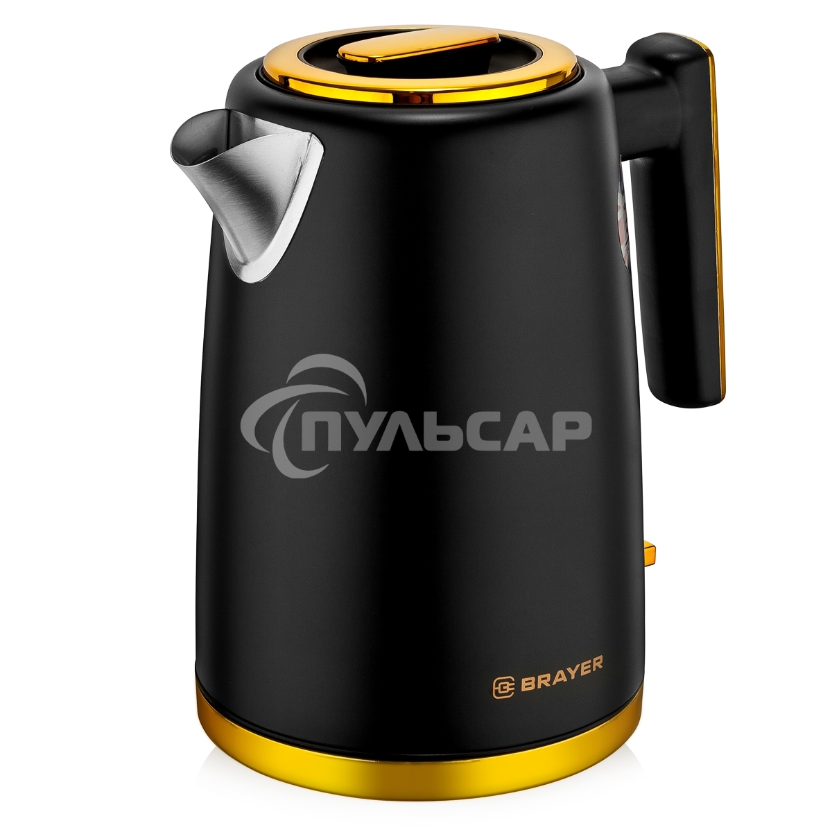 Чайник электрический BRAYER BR1017, 2200 Вт, 1,7 л, нерж.сталь, VNQ by STRIX, автоотключ