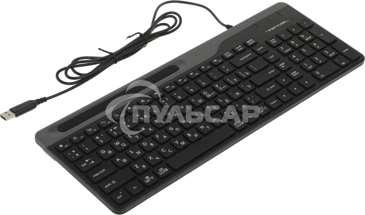 Клавиатура проводная A4Tech Fstyler FK25, USB, черный/серый
