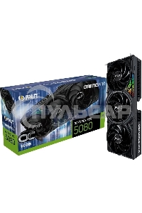 Видеокарта Palit PA-RTX 5080 GAMINGPRO OC 16Gb GeForce RTX 5080 16Gb 256bit GDDR7 2295/30000 HDMIx1 DPx3 HDCP Ret PCI-E PA-RTX 5080