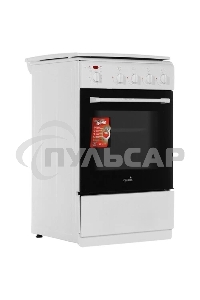 Плита комбинированная Cezaris ПГЭ 1000-05 белый, конфорок 4 шт, духовка 45 л, 51 см x 85 см x 52 см