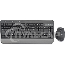 Комплект клавиатура + мышь Оклик S290W клав:черный мышь:черный USB беспроводная Multimedia (351701)