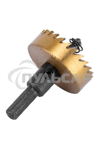 Коронка по металлу Denzel HSS, 45 мм, нитридтитановое покрытие