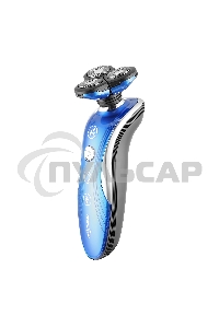 Электробритва Centek CT-2170 (синий) ротор 3D, влажное бритье, 3 плав.головки, 2-ные лезвия, до 50 мин раб