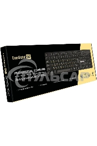 Клавиатура проводная ExeGate Professional Standard LY-331L2 (USB, полноразмерная, влагозащищенная, 104кл., Enter большой, длина кабеля 2,2м, черная, Color Box)