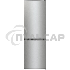 Холодильник Gorenje NRKE62XL серебристый металлик двухкамерный 203/99л морозилка снизу, No Frost