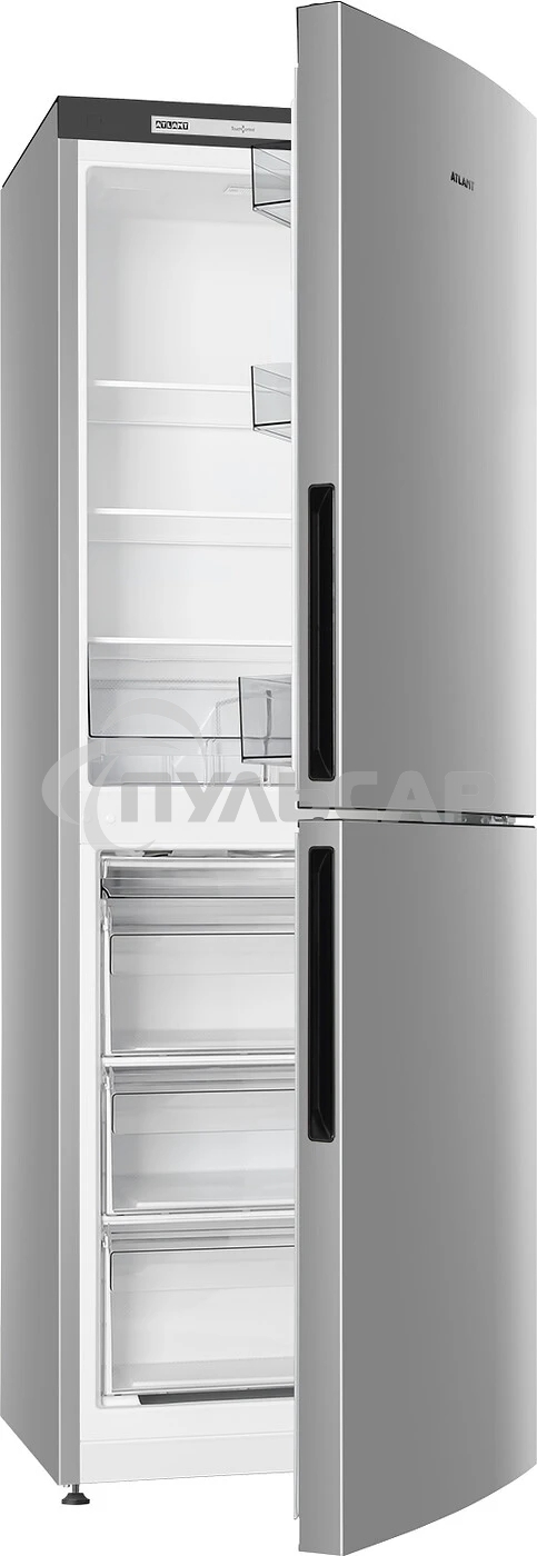 Холодильник Atlant 4612-181 серебристый двухкамерный 182/119л морозилка снизу