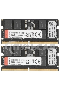 Оперативная память Kingston Fury Impact, DDR5, 32Gb (2x16 Gb), 4800 MHz, CL38, SO-DIMM
