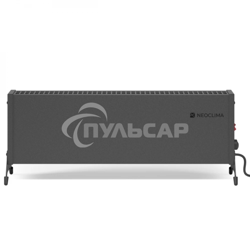 Конвектор Neoclima Nano 1500B черный, 1500 Вт, 20 м2, термостат
