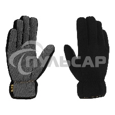 Перчатки универсальные Denzel 68095 двойные, ПВХ нанесение, размер 8