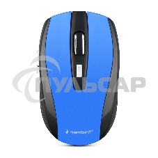 Мышь беспроводная Gembird MUSW-330-1 синий, 2400 dpi, радиоканал, USB, кнопки - 6