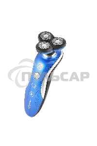 Электробритва Centek CT-2170 (синий) ротор 3D, влажное бритье, 3 плав.головки, 2-ные лезвия, до 50 мин раб