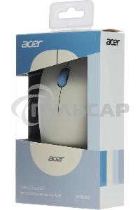Мышь беспроводная Acer OMR205 белый/голубой, 1200 dpi, радиоканал, USB, кнопки - 3