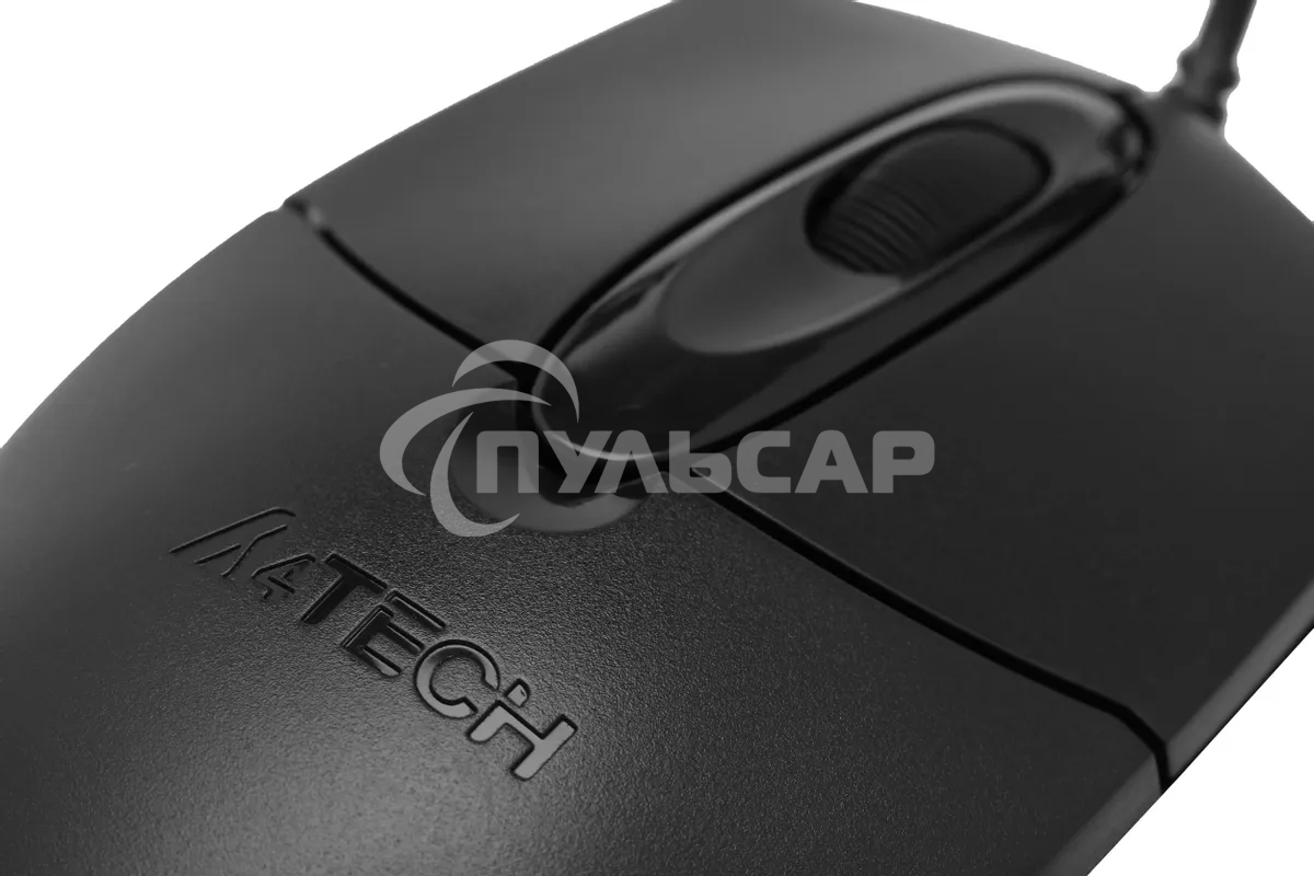 Мышь проводная A4Tech OP-720S черный, 1200 dpi, USB, кнопки - 3