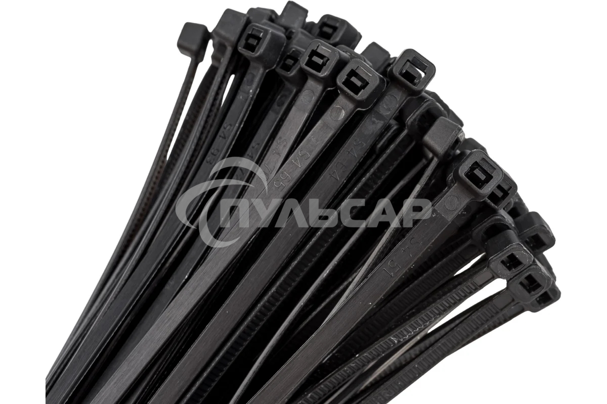 Хомут кабельный 3.6х200 нейл. черный (уп.100шт) EKF plc-cb-3.6x200