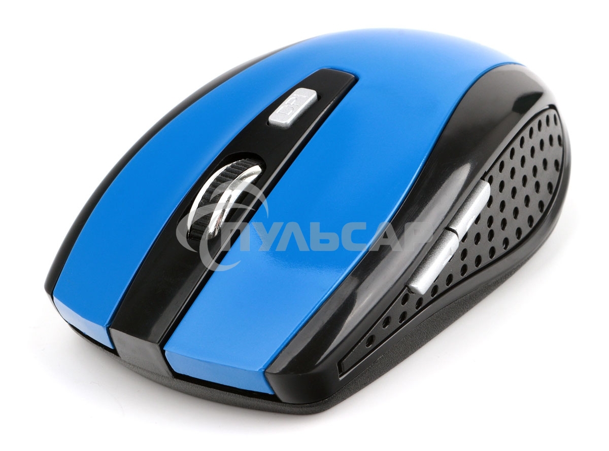 Мышь беспроводная Gembird MUSW-330-1 синий, 2400 dpi, радиоканал, USB, кнопки - 6