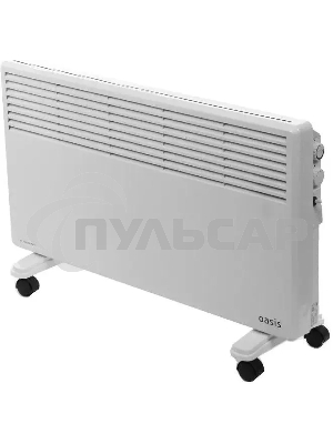 Конвектор Oasis KM-25 белый, 2500 Вт, 30 м2, термостат