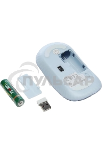 Мышь беспроводная Acer OMR205 белый/голубой, 1200 dpi, радиоканал, USB, кнопки - 3