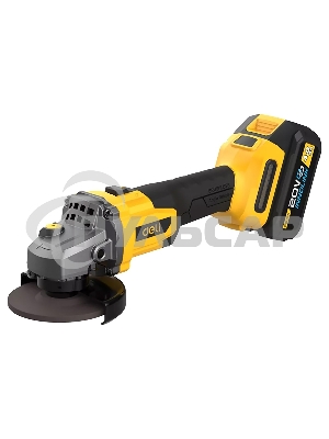 Углошлифовальная машина аккумуляторная Deli DC602, (2АКБ*4А·ч + ЗУ, 125мм)