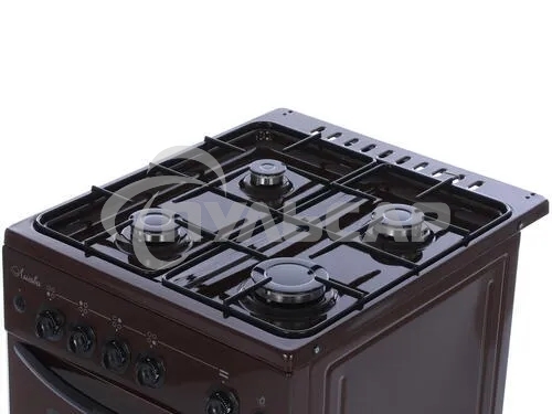Плита газовая Лысьва ГП 400 МС -2у коричневый, конфорок 4 шт, духовка 57 л, 50 см x 84 см x 60 см