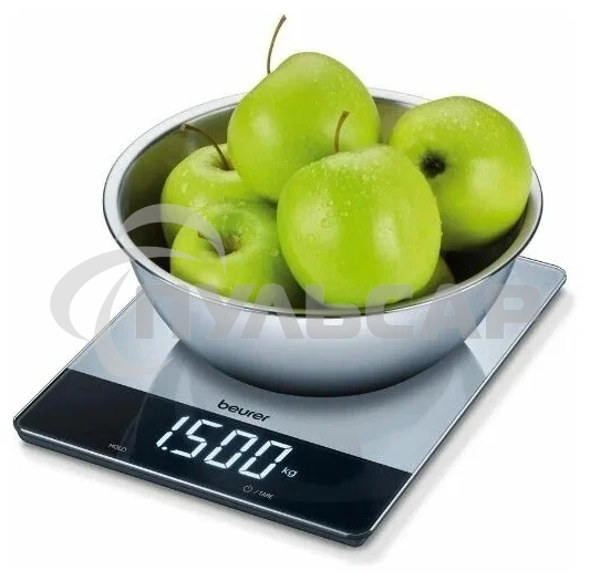 Кухонные весы Beurer KS34 XL макс.вес:15кг нержавеющая сталь