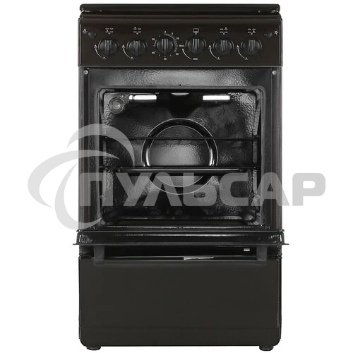 Плита газовая Cezaris ПГ 2150-11 коричневый, конфорок 4 шт, духовка 43 л, 51 см x 85 см x 55 см