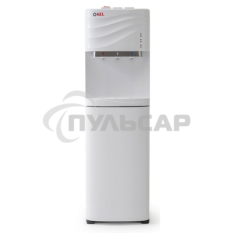 Кулер для воды AEL LC-AEL-840а, напольный, НАГРЕВ/ОХЛАЖДЕНИЕ КОМПРЕССОРНОЕ, 3 крана, белый, 00226