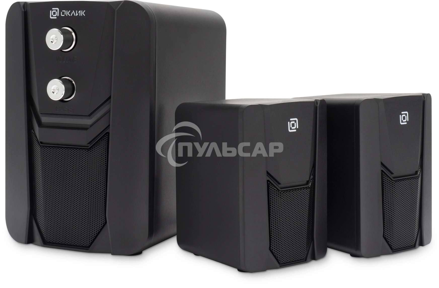 Акустическая система Оклик OK-423 2.1 черный 11Вт