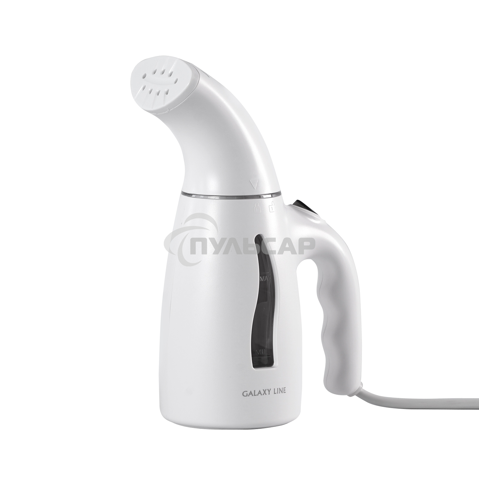 Отпариватель Galaxy Line GL 6199, белый, ручной, 1000 Вт, контейнер для воды 170 мл