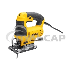 Лобзик DeWalt DWE349-KS   с верхней рукояткой, 650 Вт, ход 20 мм