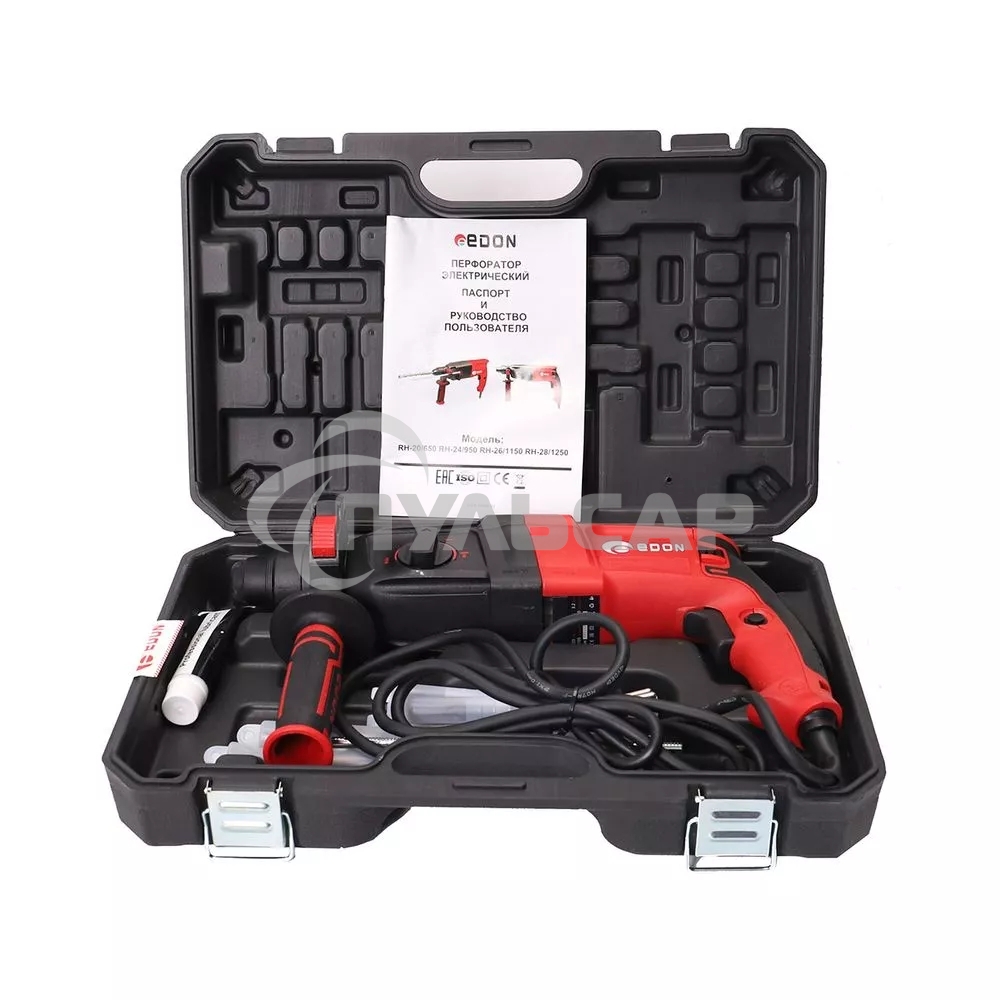 Перфоратор EDON RH-26/1150 черный/красный 9277